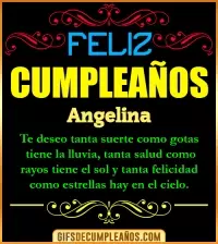 GIF Frases de Cumpleaños Angelina